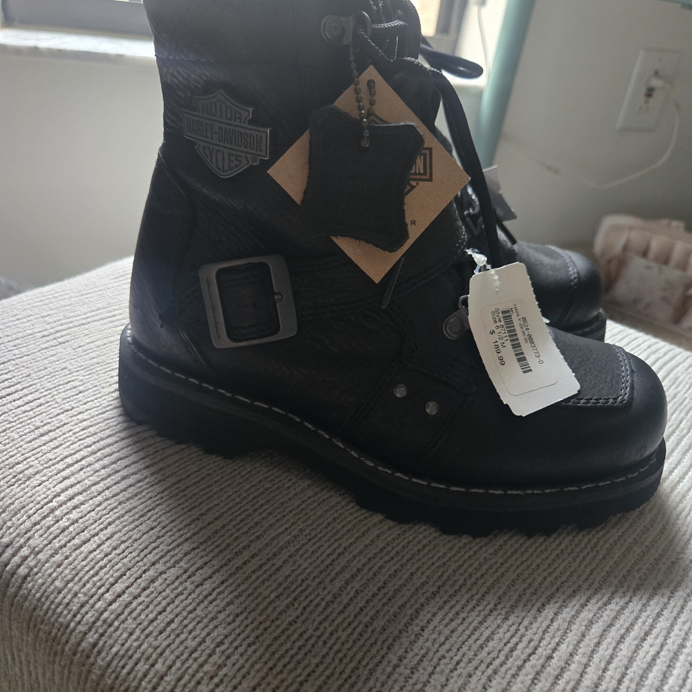 Harley-Davidson Black Leather Boots